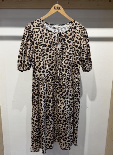 (w) Kleid 100557 leopard midi
