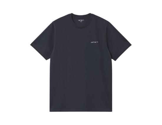 T-Shirt Carhartt WIP Script Embroidery dark navy