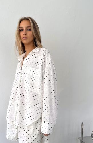 (w) Shirt Boii Dot white
