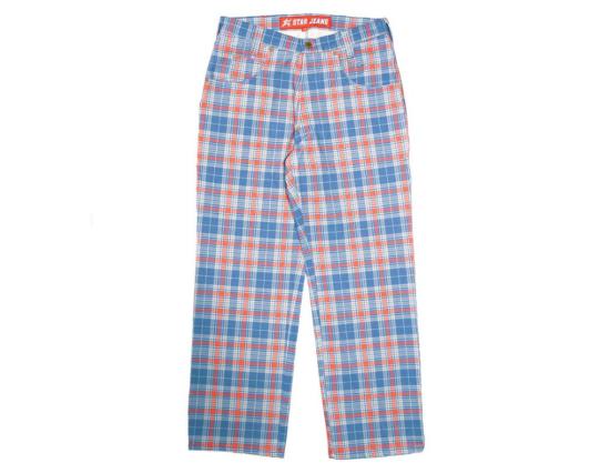 Jeans Carpet Company C-Star Plaid baby blue