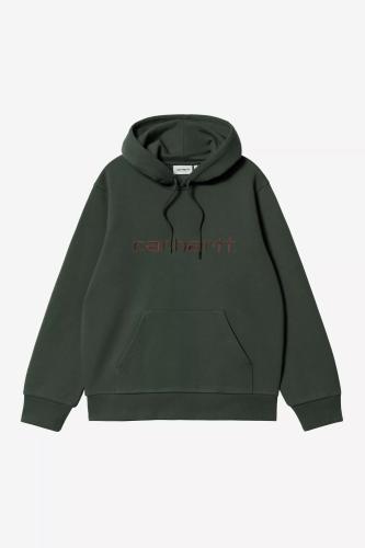 Hooded Carhartt WIP Sweat dark scarab