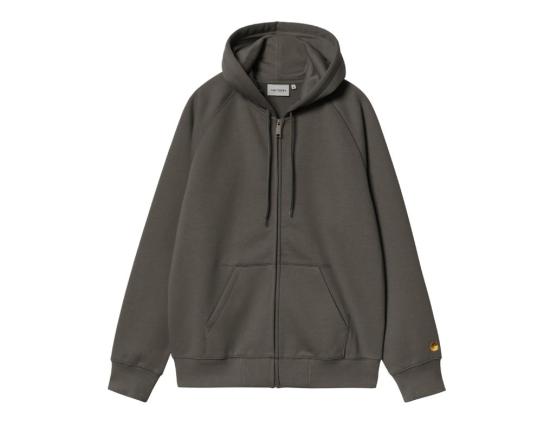 Zip-Hooded Carhartt Chase shungite