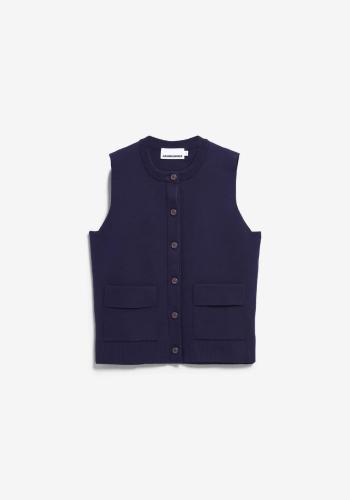 (w) Vest Armedangels Crew Knit tinted navy