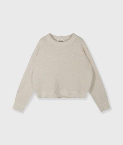 (w) Knit Sweater 10Days Hairy Lurex ecru
