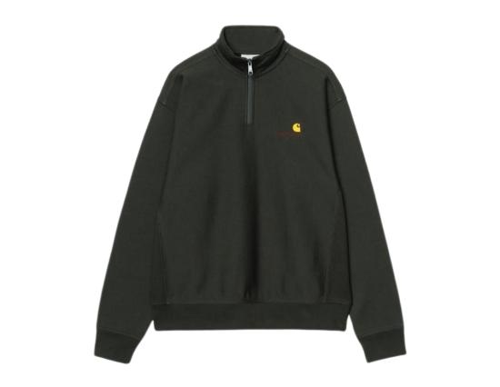 Sweat Carhartt WIP American Script Half Zip raven 