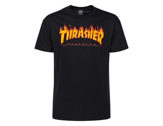 T-Shirt Thrasher Flame black