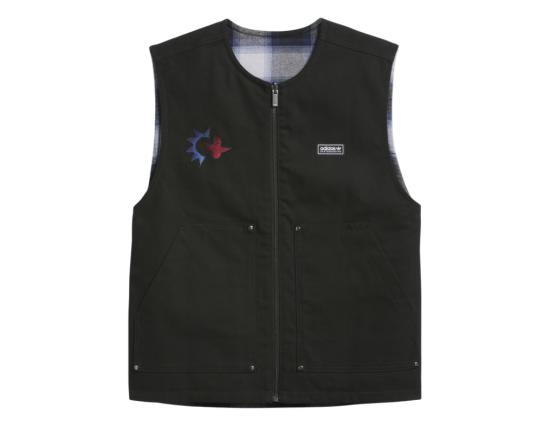 Weste Adidas Gonz Plaid Reversible black