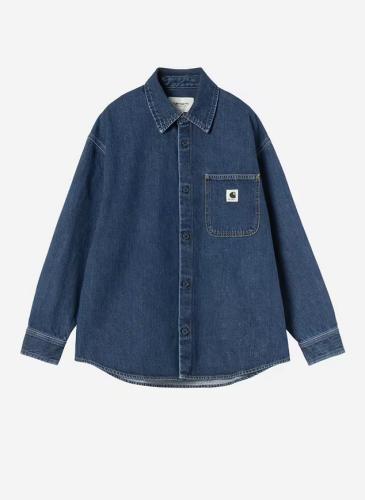 (w) Shirt Carhartt WIP Marly blue heavy