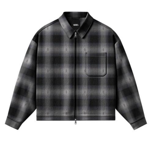 Hemd Vans Larkspur Zip Plaid black