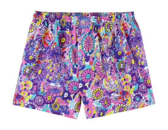 Boxershort Lousy Livin Flowers blue iris