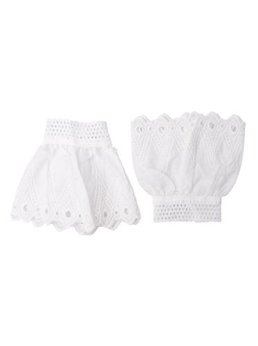 (w) Cuffs Black Colour BCReeva Lace white