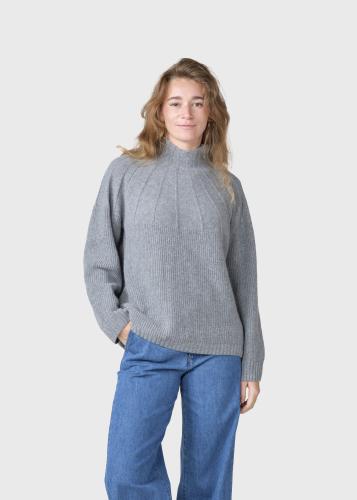 (w) Knit Sweater Klitm�ller Stella light grey