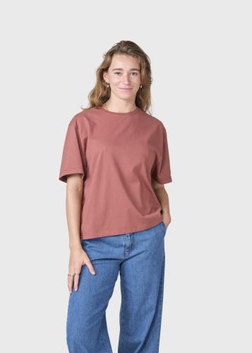 (w) T-Shirt Klitm�ller Boxy burgundy