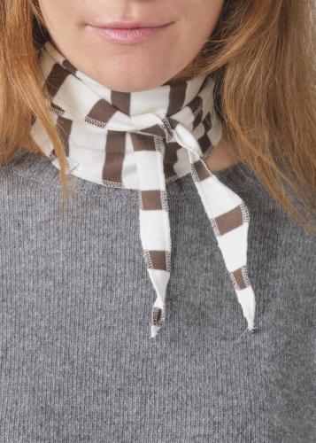 (w) Scarf Klitm�ller Mateo Small cream/ taupe