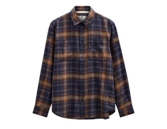 Hemd Anerkjendt Akleif Flannel Check5 blue