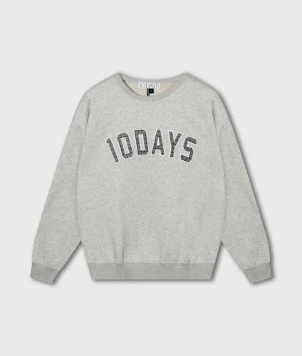 (w) Sweater 10Days Statement Logo light grey 