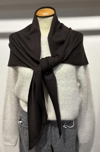 (w) Scarf Movesgood Triangle dark brown