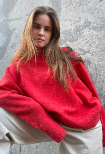 (w) Sweater Boii O-Neck red