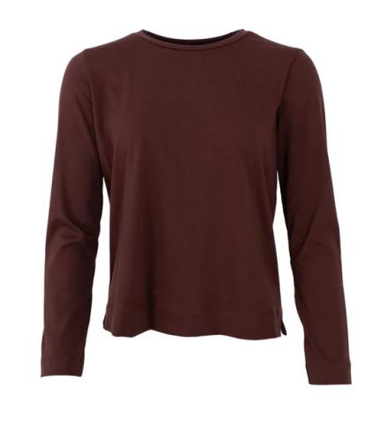 (w) Longsleeve Black Colour BCMay LS Tee coffee