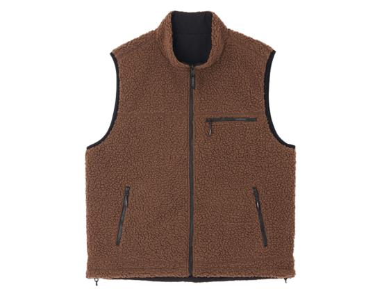 Weste Gramicci Reversible Sherpa dark brown