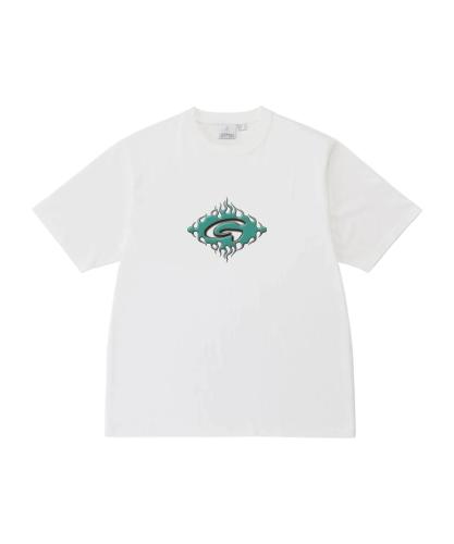 T-Shirt Gramicci Flames white 
