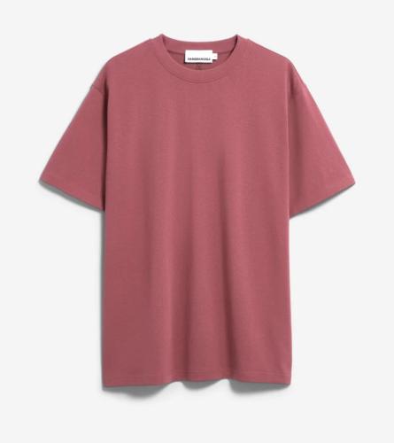 T-Shirt Armedangels Maarkos heavy weight velvet ember