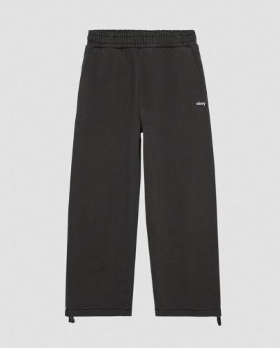 Pant Obey Sweat Lowercase black olive straight leg