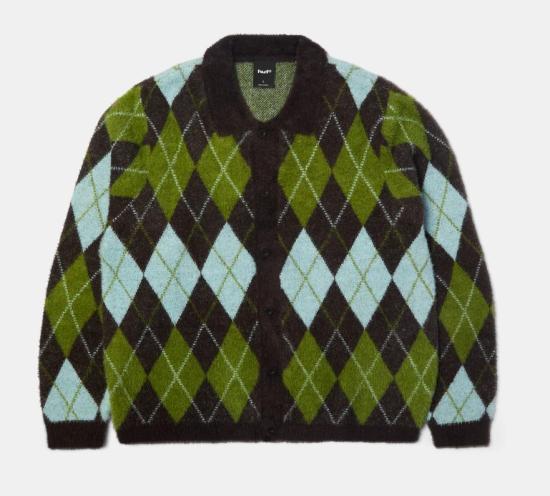 Strickpulli HUF Mohair Cooper dark brown 