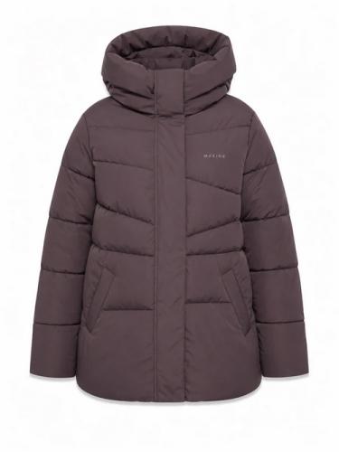 (w) Jacket Mazine Waves Quilt Puffer eggplant