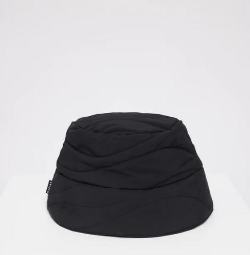 (w) Bucket Hat Mazine Waves Quilt black