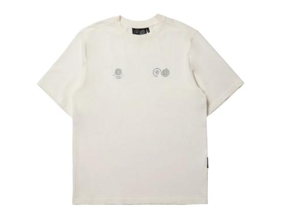T-Shirt Purple Mountain Globe white