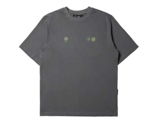 T-Shirt Purple Mountain Globe grey