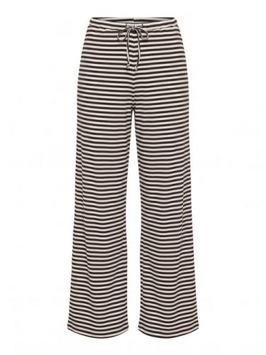 (w) Pant Mazine Striped Rib Jersey coffee white