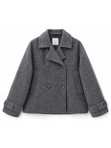 (w) Coat Mazine Vegan Wool anthracite melange