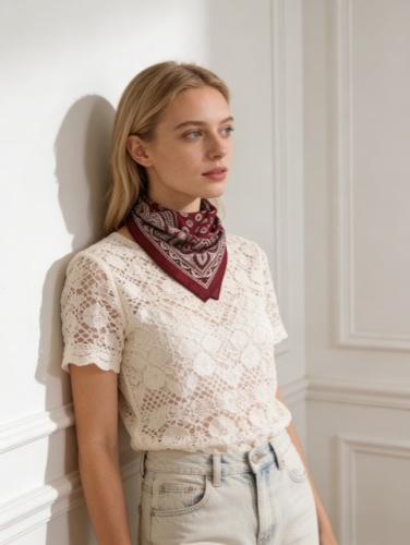 (w) Scarf Paisley FEHL05