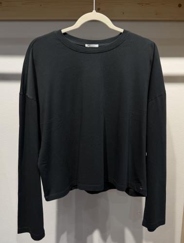 (w) Longsleeve Greymarl Lisa black