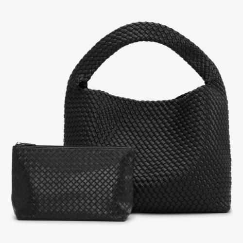 (w) Shopper Sui Ava Woven Daily black