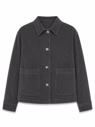 (w) Shirt Mazine corduroy shacket anthra