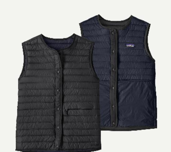 (w) Vest Patagonia LW Reversible Down black