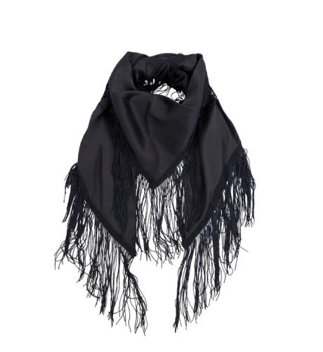 (w) Scarf Black Colour BCJulietta Fringe black