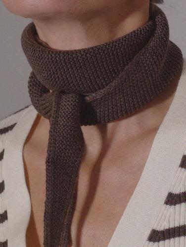 (w) Scarf Boii brown melange