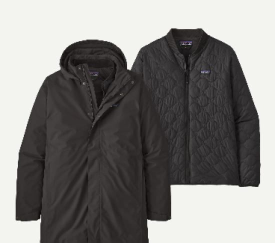 Parka Patagonia Heyes Peak 3-in- 1 black