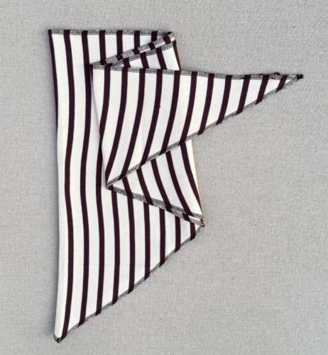 (w) Scarf Boii Fio stripe white/bordeaux