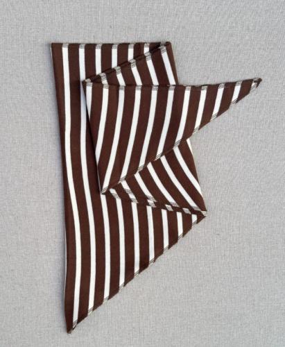 (w) Scarf Boii Fio stripe brown/white