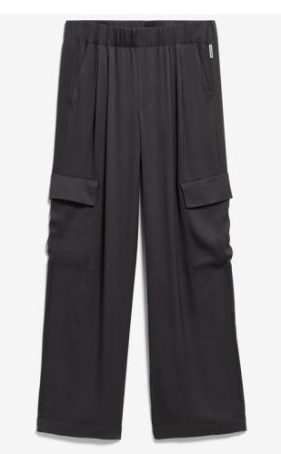 (w) Pant Armedangels Satin Wide Cargo dark steel