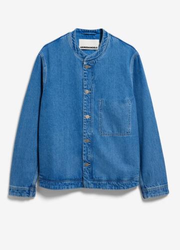 Jacket Armedangels Collarless Denim aero