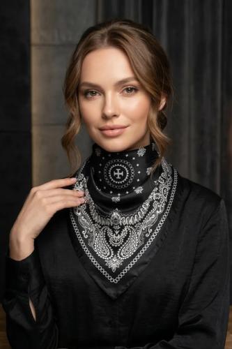 (w) Scarf FA11123 black