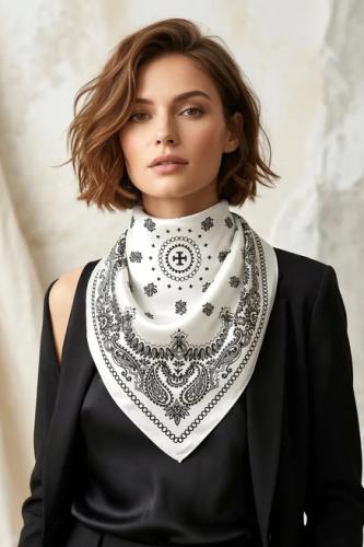 (w) Scarf FA11123 white