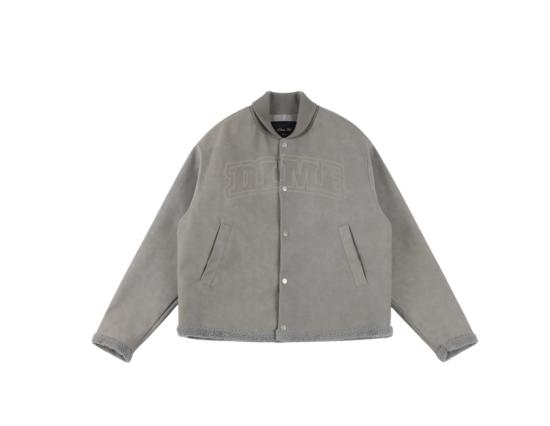 Jacke Dime Faux Suede Varsity Gray
