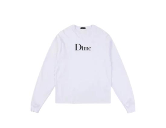 Longsleeve Dime Classic Big Logo white
